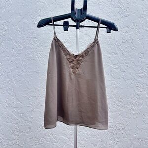Melrose and Market Tan Lace Cami